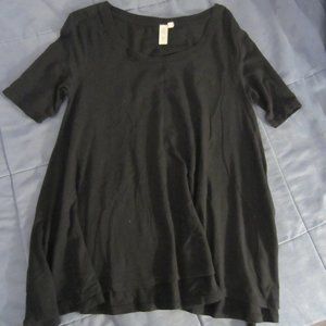 Black half sleeve shirt